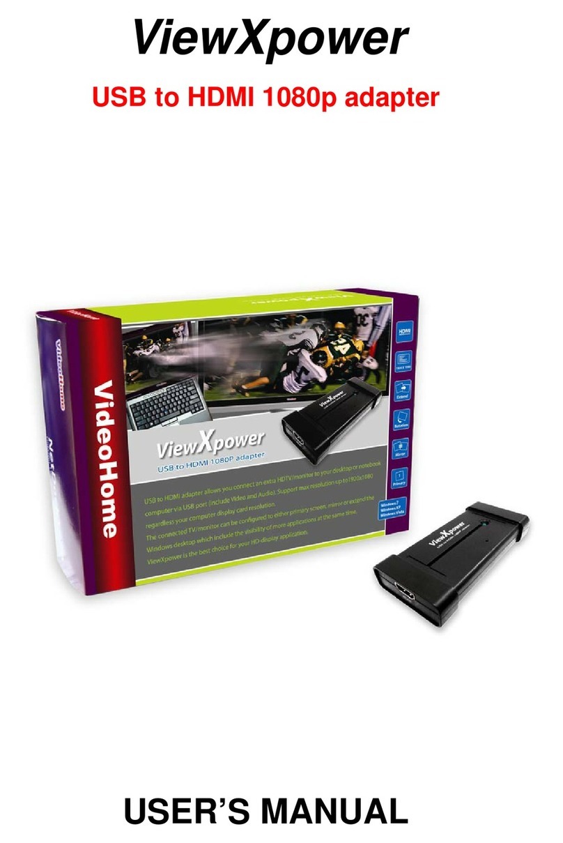 VideoHome ViewXpower user manual