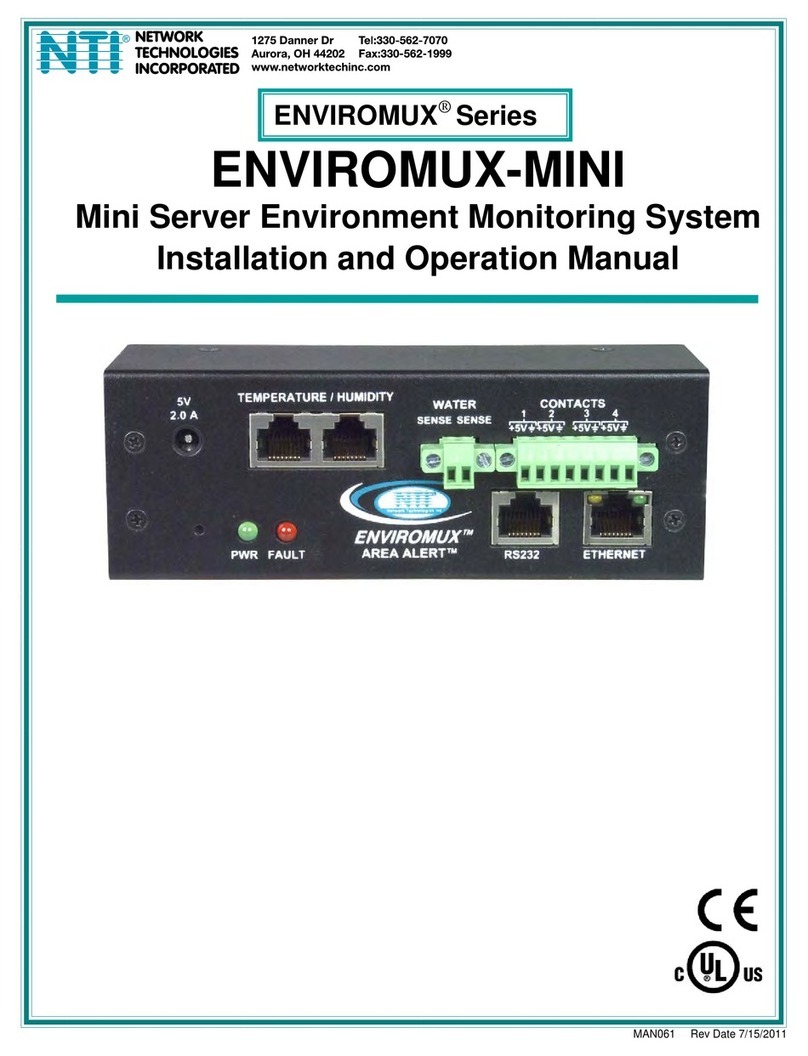 NTI ENVIROMUX-MINI Installation and operation manual