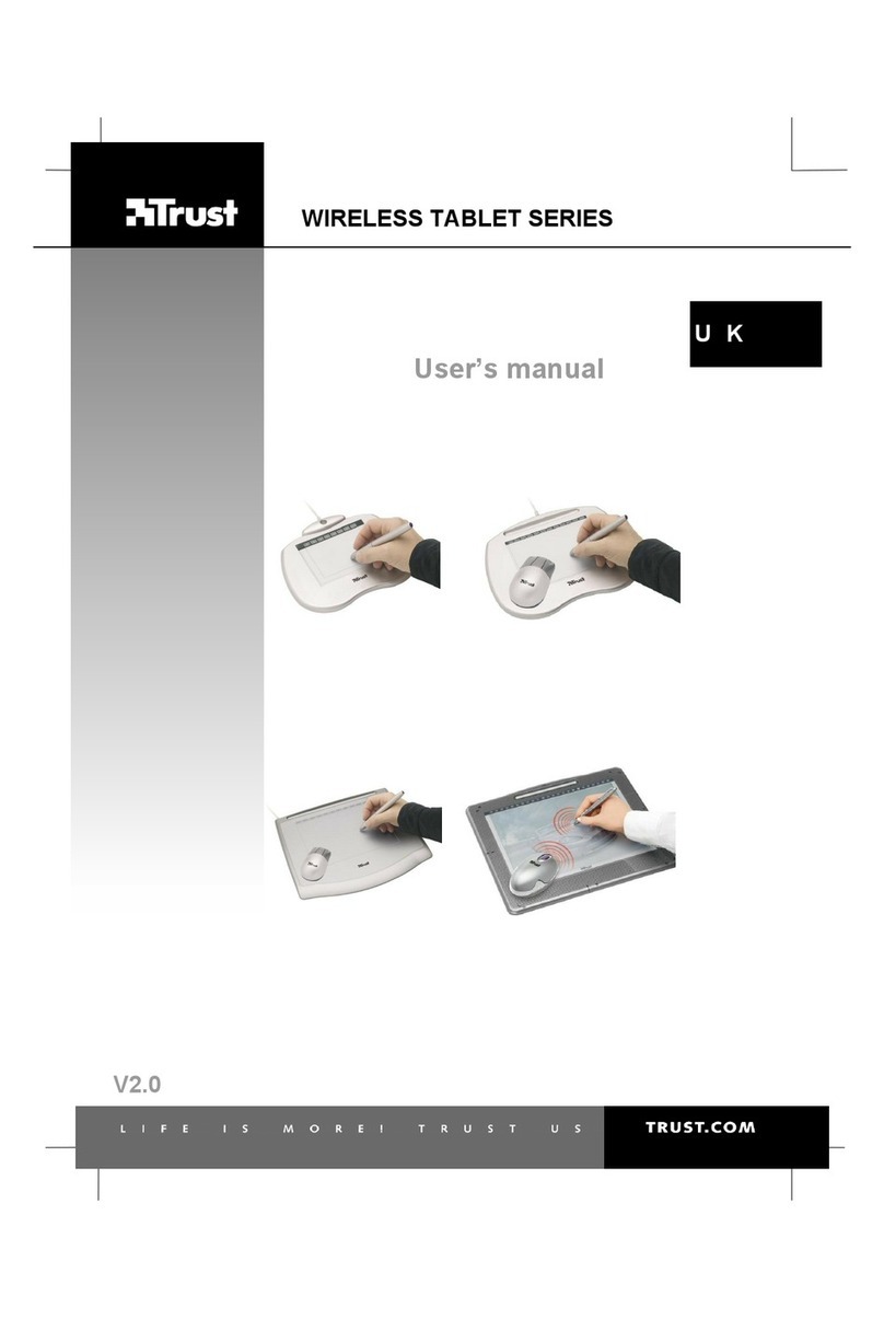 Trust Wireless Tablet Series User manual Trust Wireless Tablet Series User manual