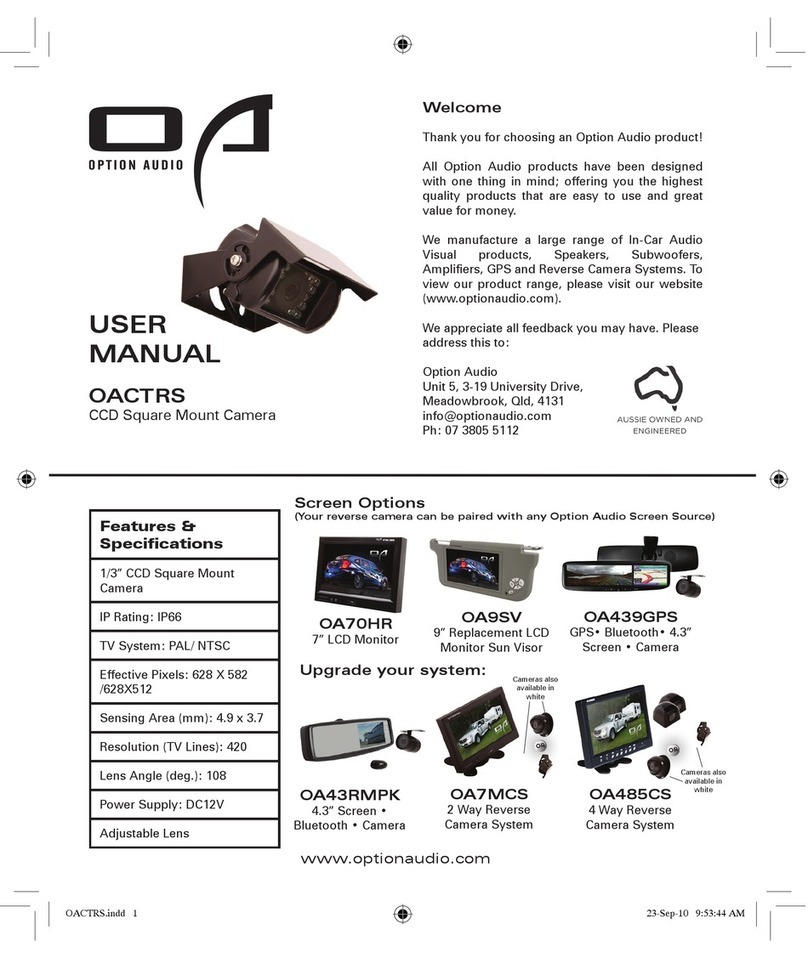 Option Audio OACTRS User manual