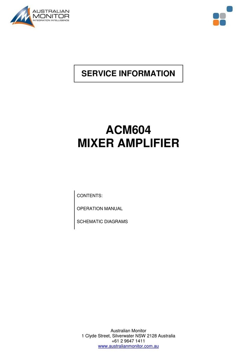 AUSTRALIAN MONITOR ACM604 Service information