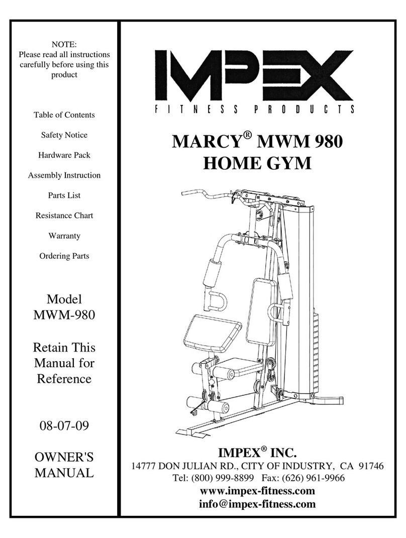 Impex MARCY MWM-980 owner's manual