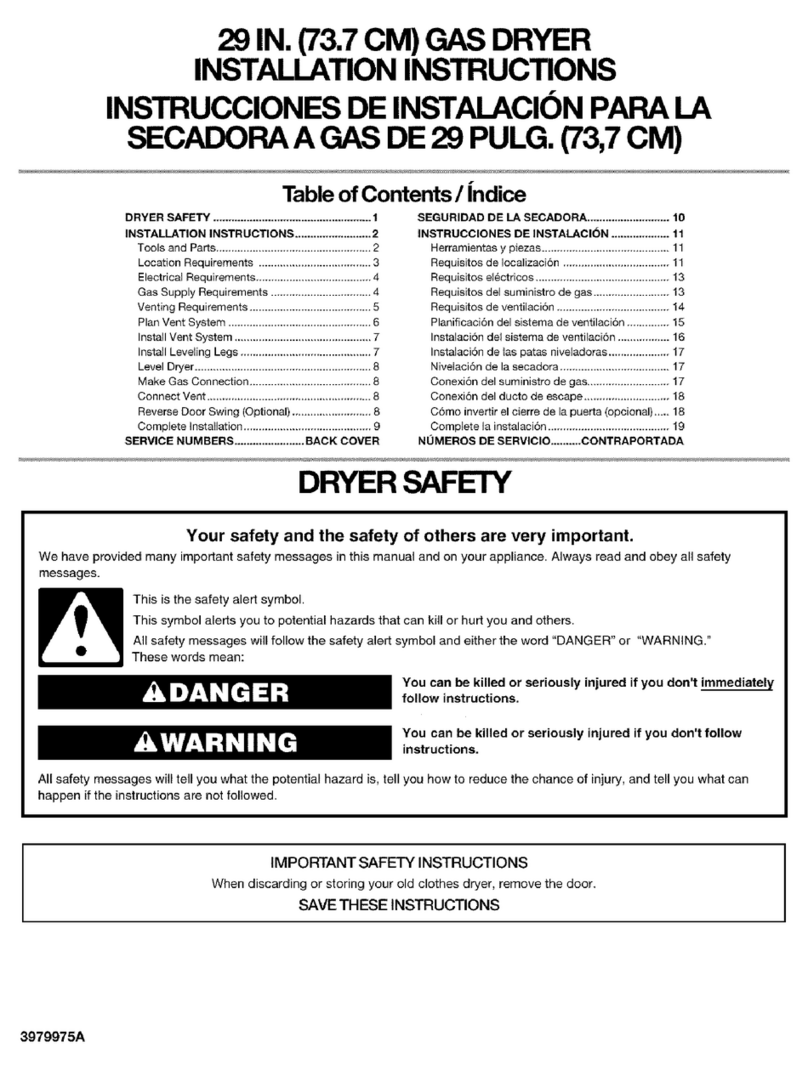 Kenmore 29 IN. (73.7CM) User manual