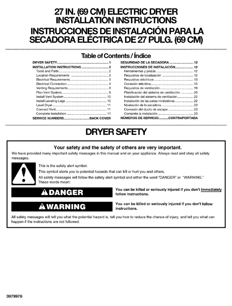 Kenmore 27 IN. (69 CM) User manual