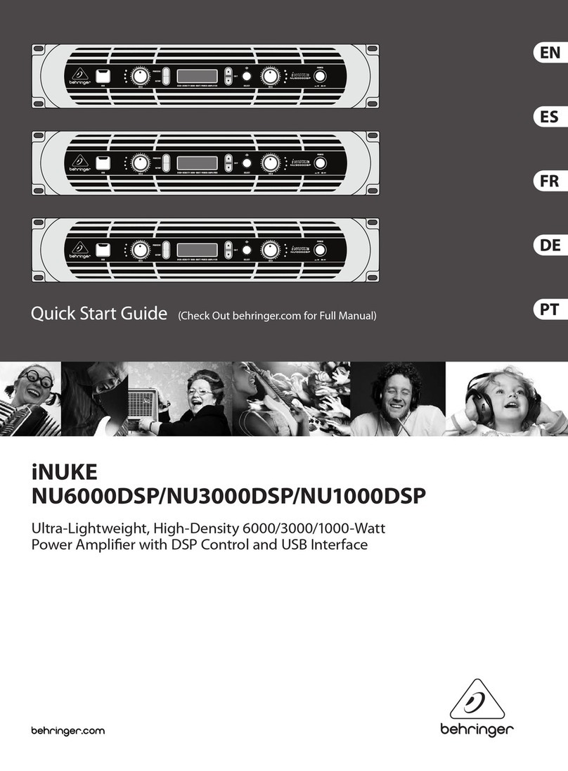 Behringer iNuke NU1000DSP User manual