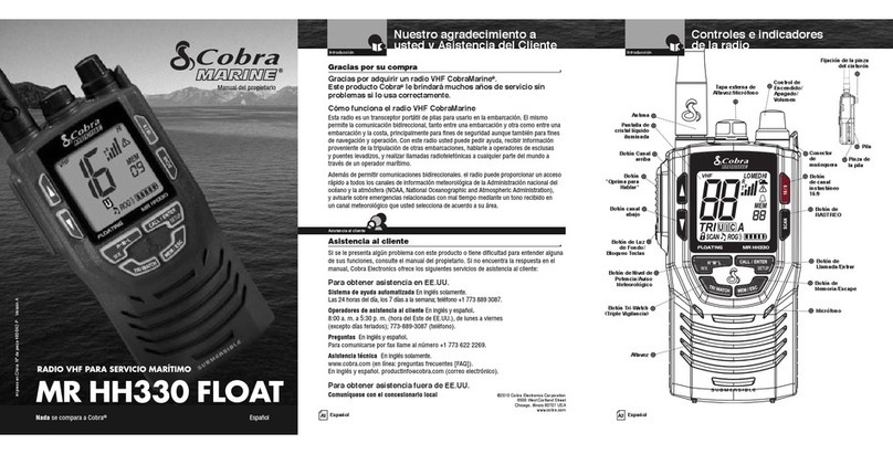 Cobra Marine MARINE MR HH330 FLT EU User guide