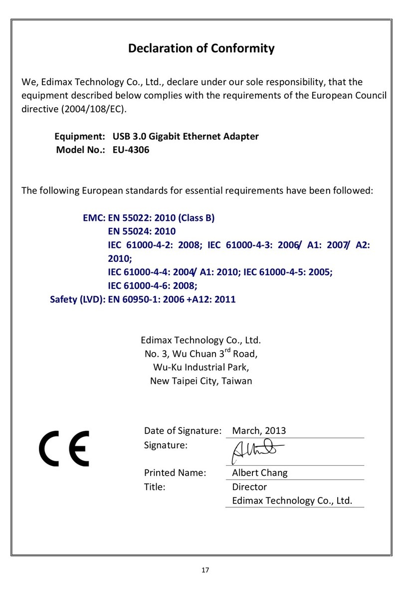 Edimax EU-4306 Declaration of conformity