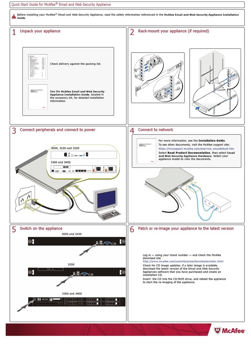 McAfee EWS-3100-00AA quick start guide