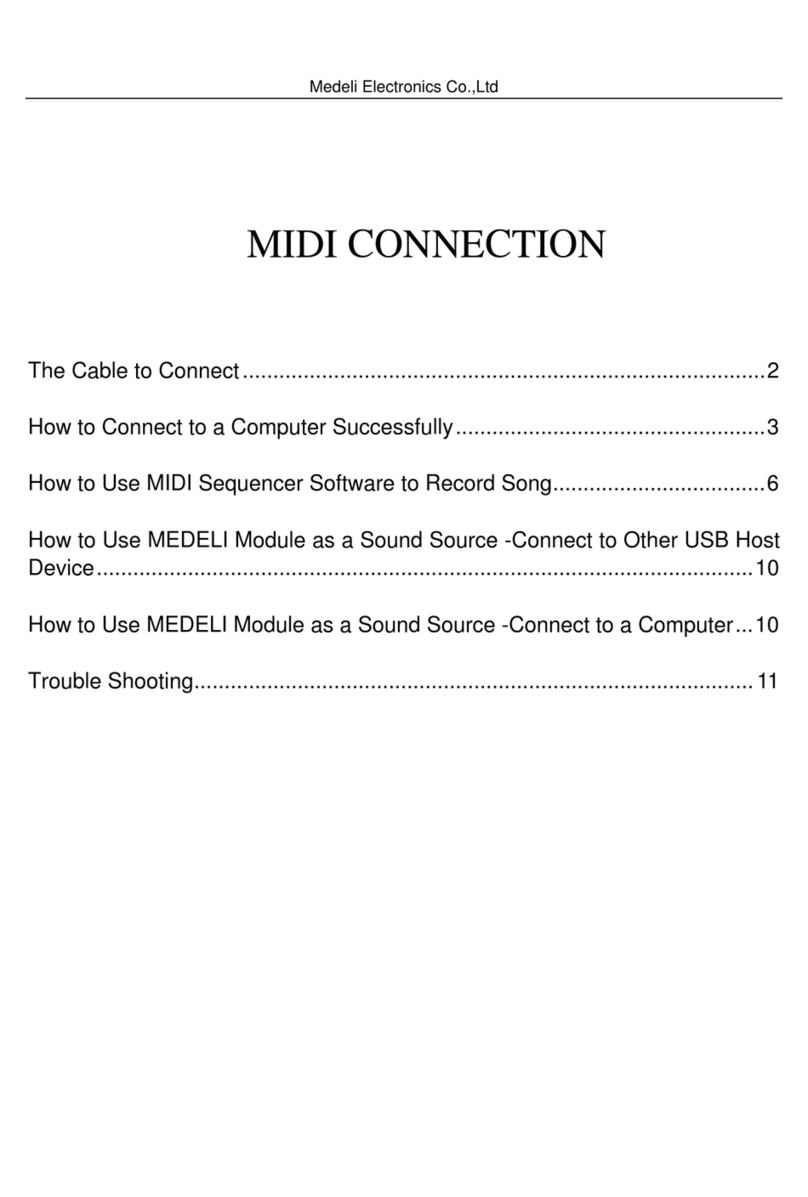 Medeli PTED05 Operating instructions
