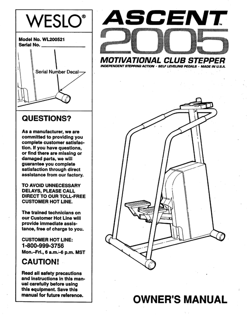 Weslo Summit 2005 manual