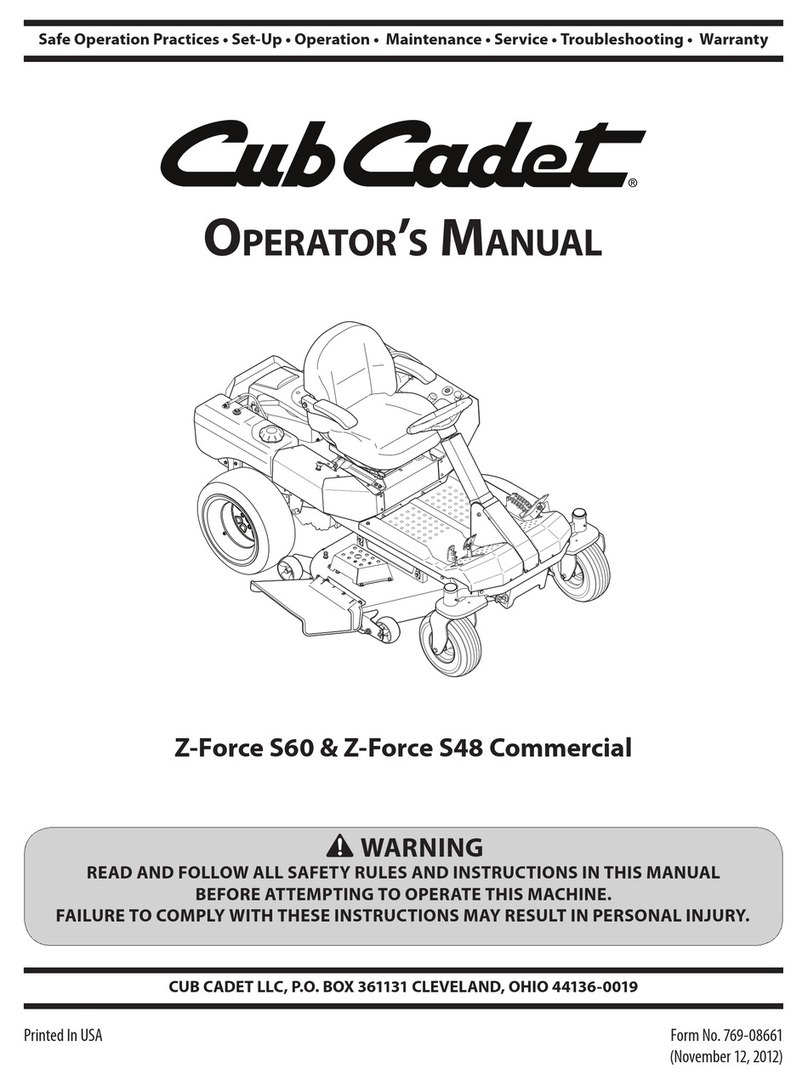 Cub Cadet Z-Force 48 User manual