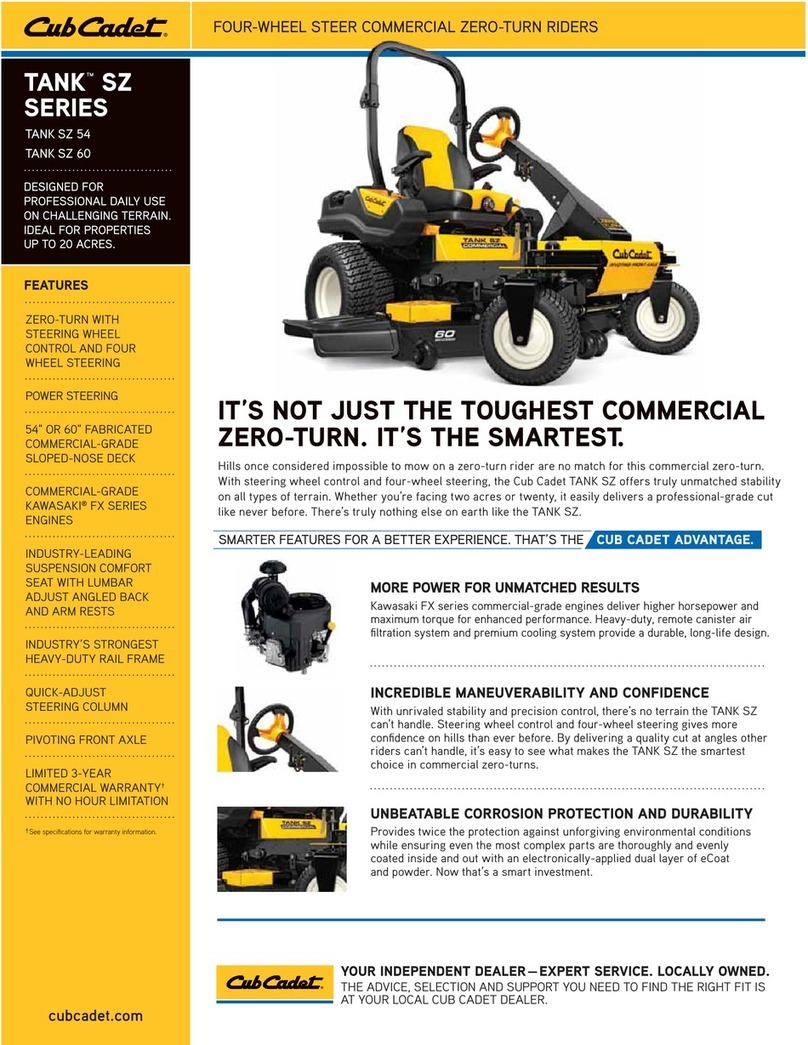 Cub Cadet TANK SZ 54 User manual