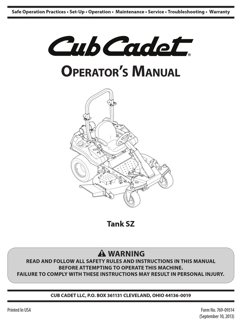 Cub Cadet TANK SZ 54 User manual