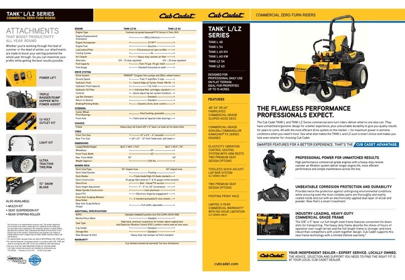 Cub Cadet TANK LZ 54 User manual