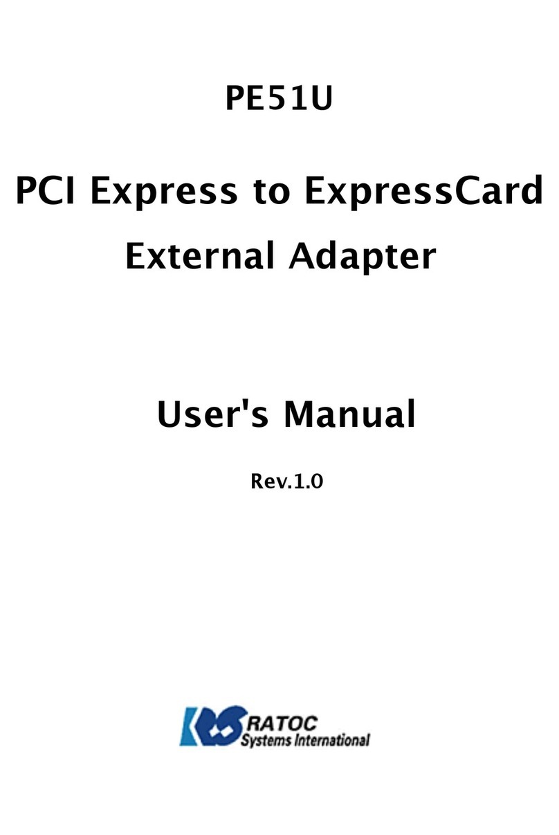 Ratoc Systems PE51U user manual