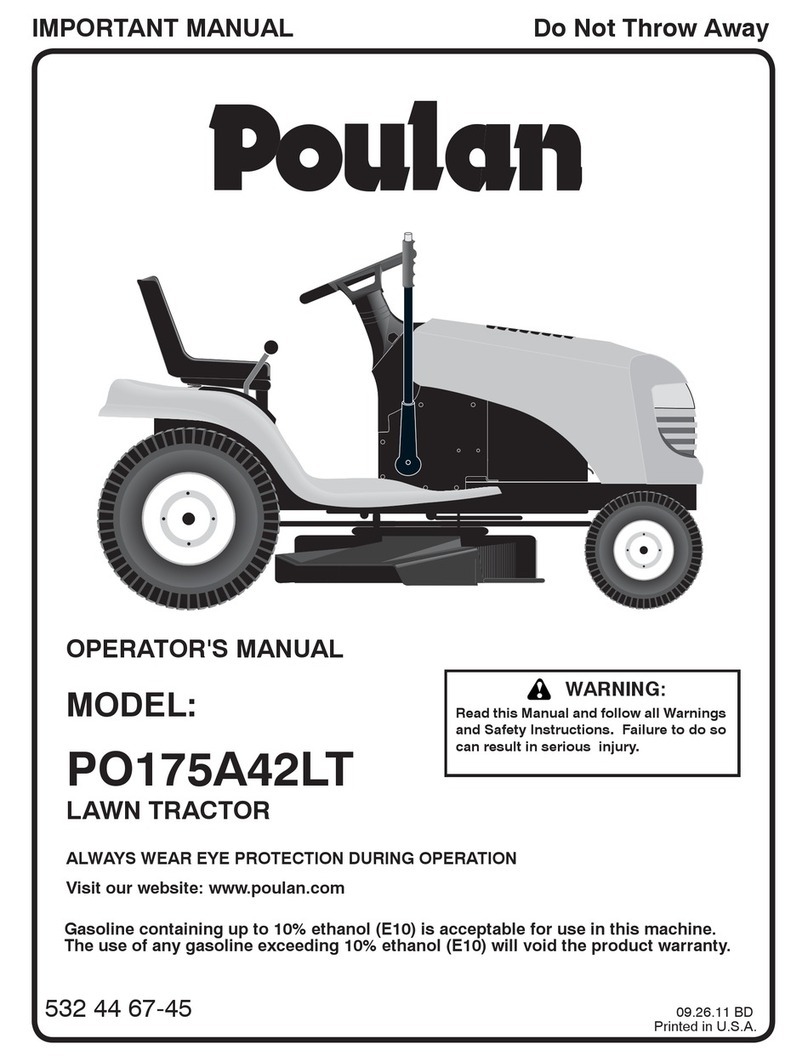 Poulan Pro PO175A42LT User manual