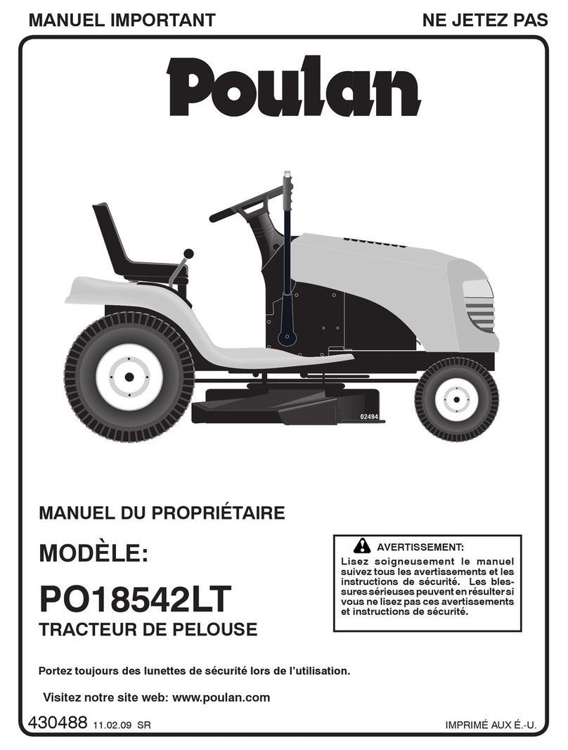 Poulan Pro PO18542LT Manuel du propriétaire