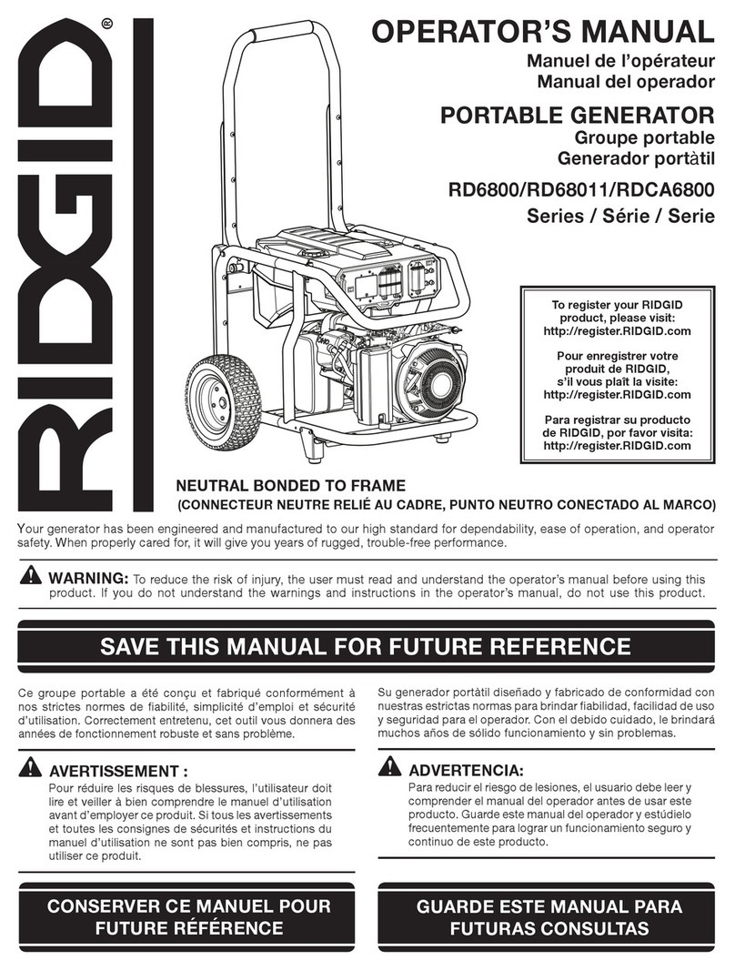 RIDGID RD6800 Series User manual