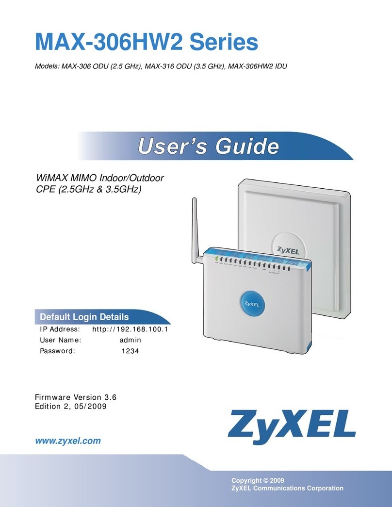 ZyXEL Communications MAX-306 User manual