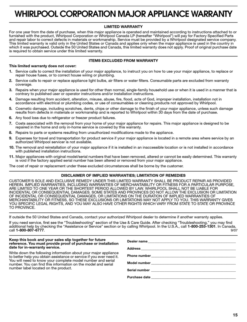 Jenn-Air UXT4230AYS Use and maintenance manual