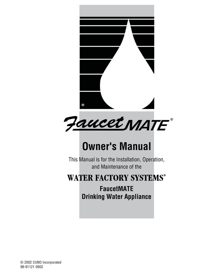 Water Factory Systems FaucetMATE owner's manual Water Factory Systems FaucetMATE owner's manual