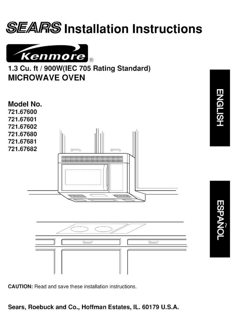 Kenmore 721.67600 User manual Kenmore 721.67600 User manual
