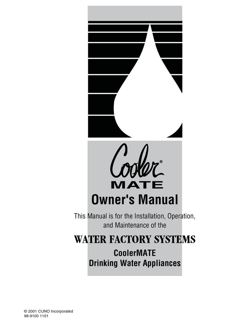 Water Factory Systems CoolerMATE owner's manual