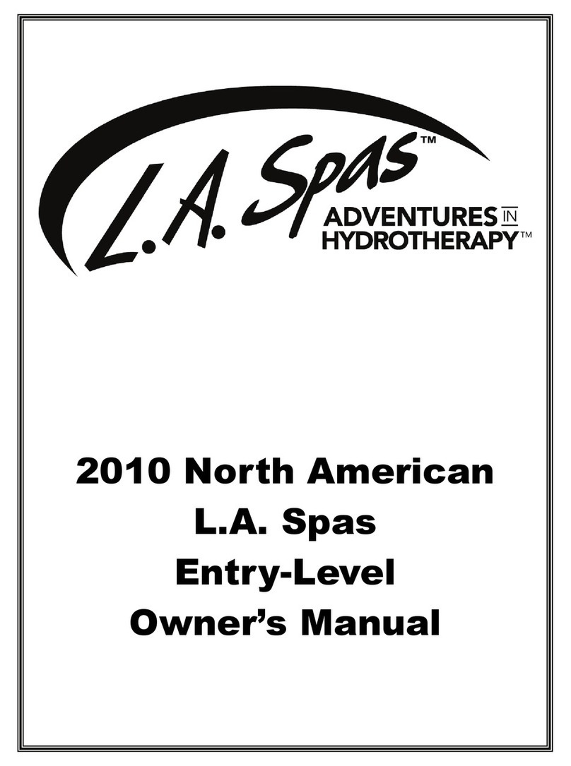 L.A. Spas 2010 North American owner's manual