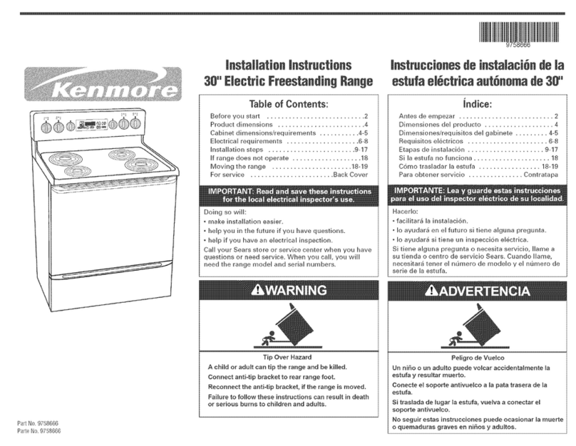 Kenmore 66592152300 User manual