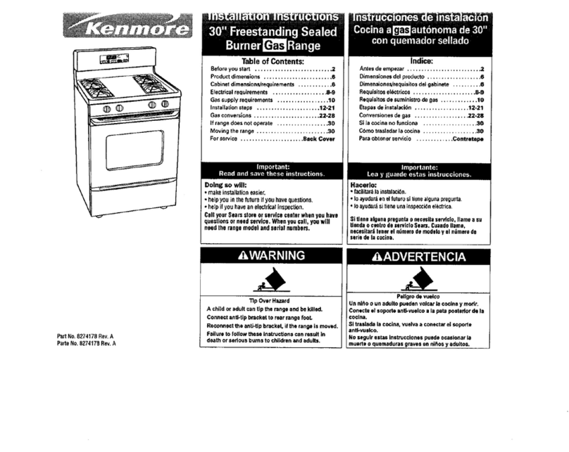 Kenmore 66572002103 User manual