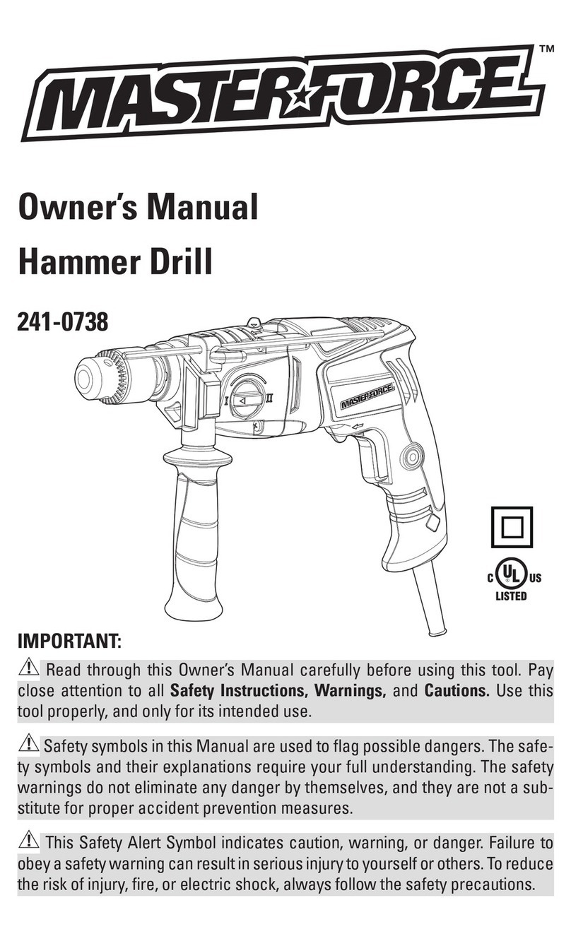 MasterForce 241-0738 User manual