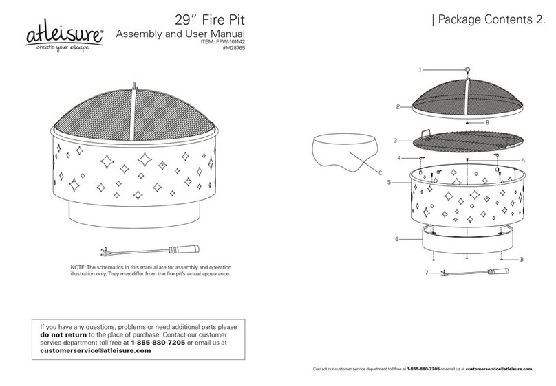 Atleisure FPW-101142 Assembly and user's manual