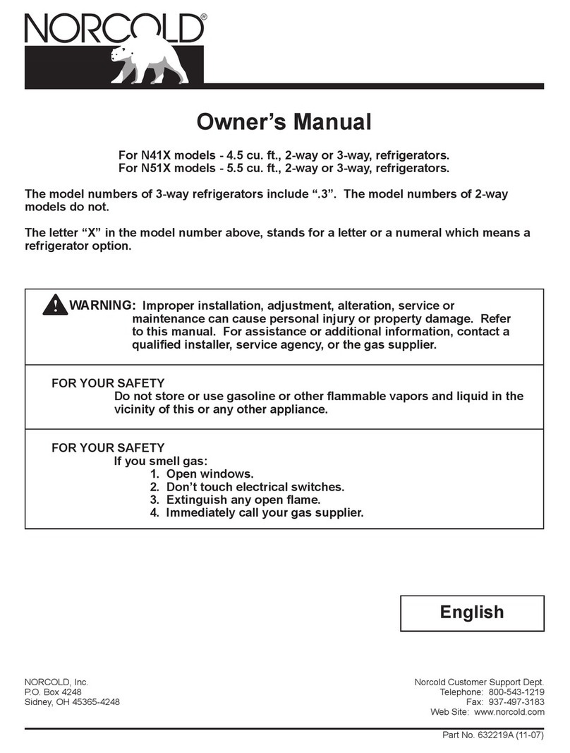Norcold N41X owner's manual
