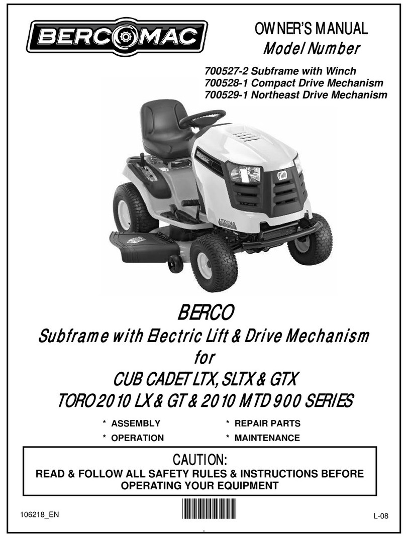 Berco 700527-2 owner's manual