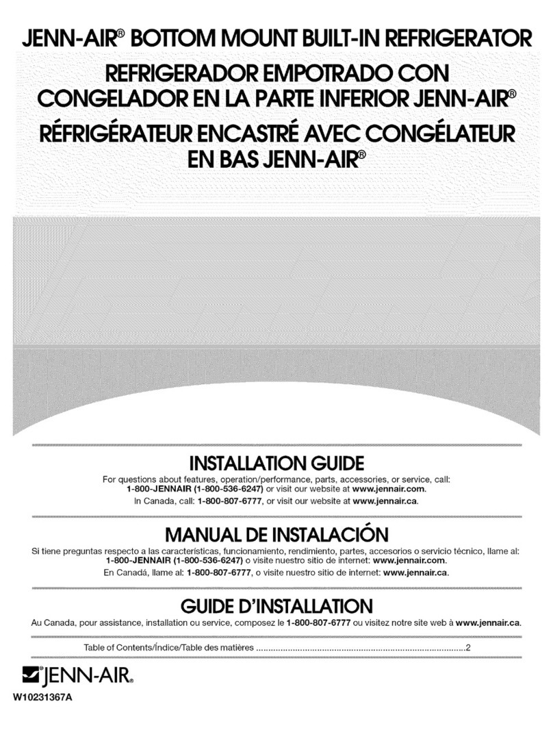 Jenn-Air JB36NXFXLW User manual