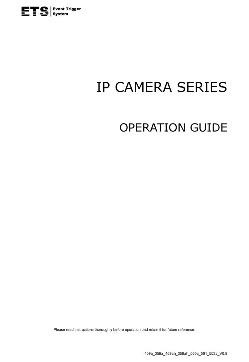 ETS IP CAMERA SERIES User manual