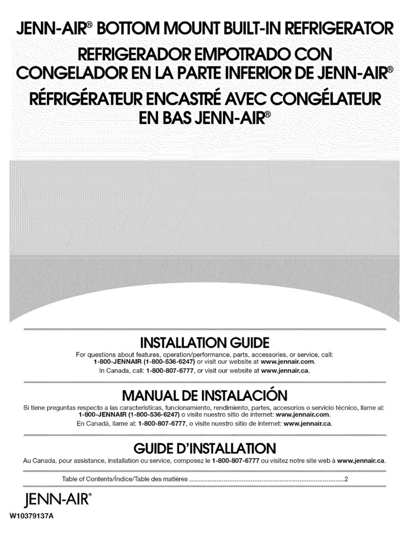Jenn-Air JB36NXFXLW User manual