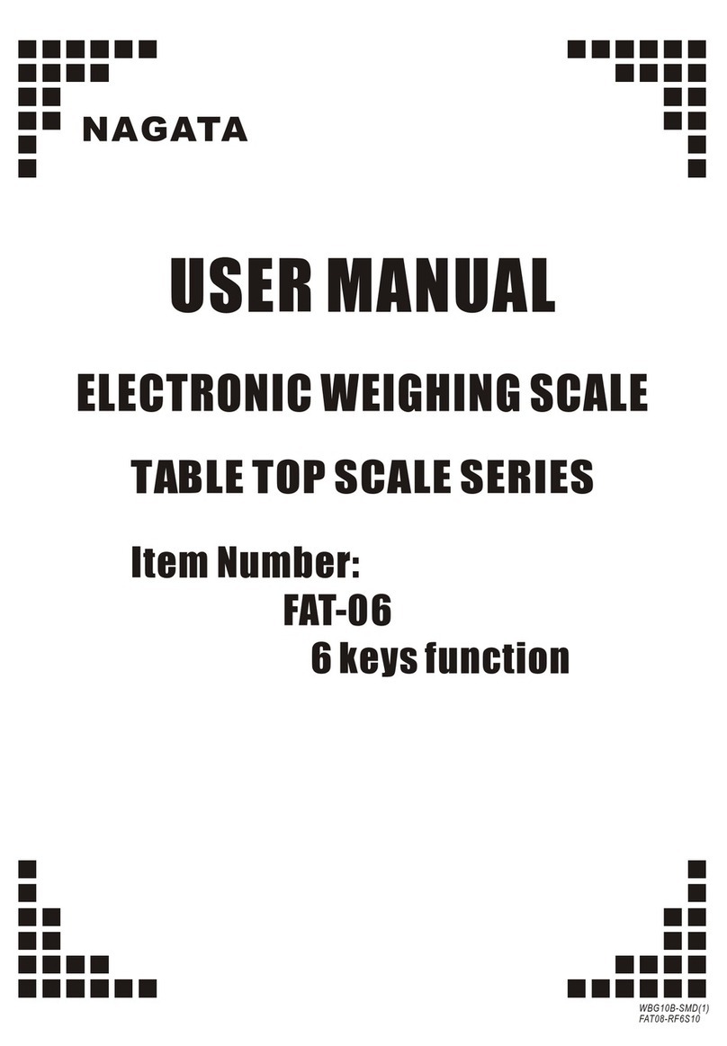 Nagata TABLE TOP SCALE FAT-06 user manual