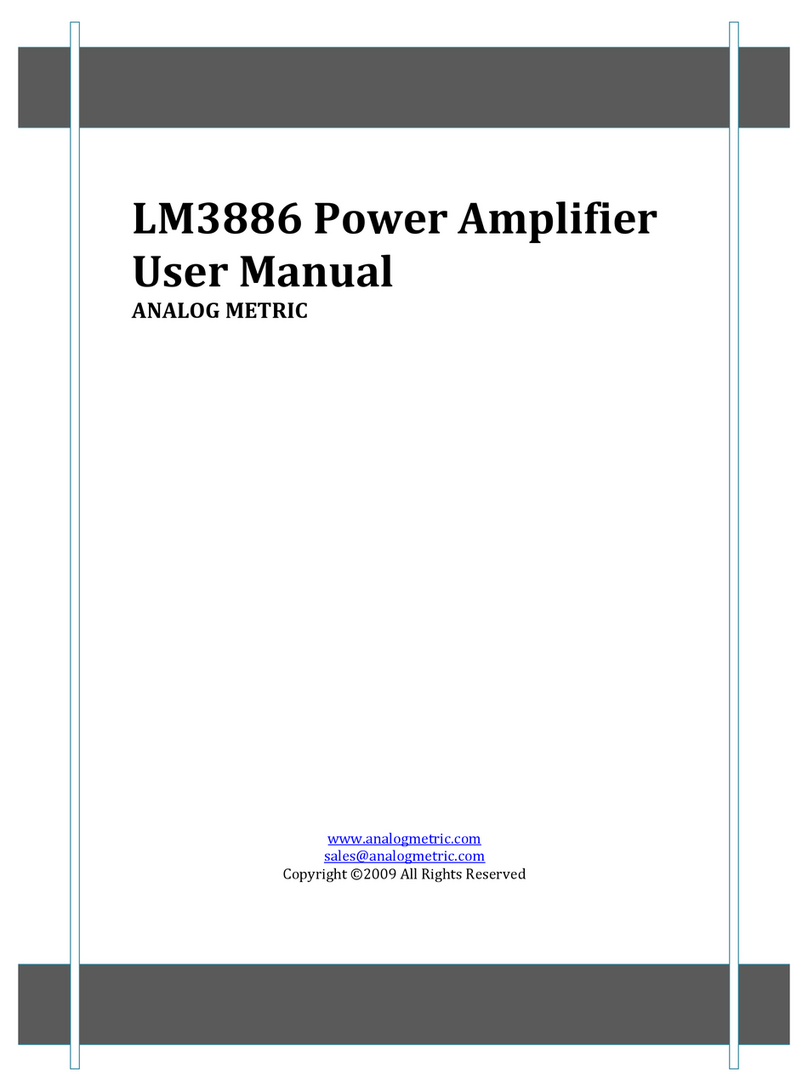 Analog Metric LM3886 user manual