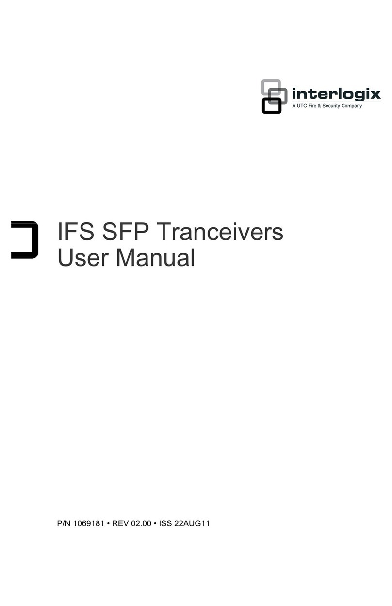Interlogix IFS SFP Tranceivers user manual