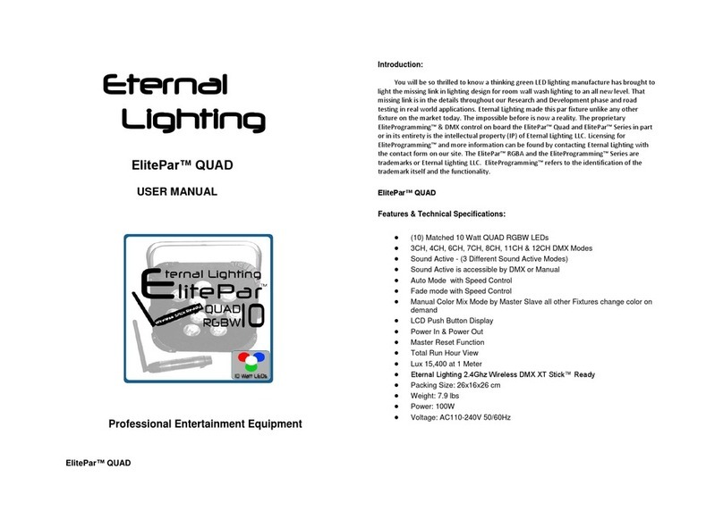 Eternal Lighting ElitePar QUAD User manual
