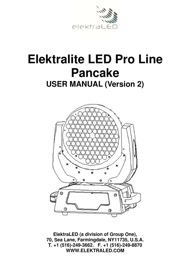 ElektraLED Pancake User manual