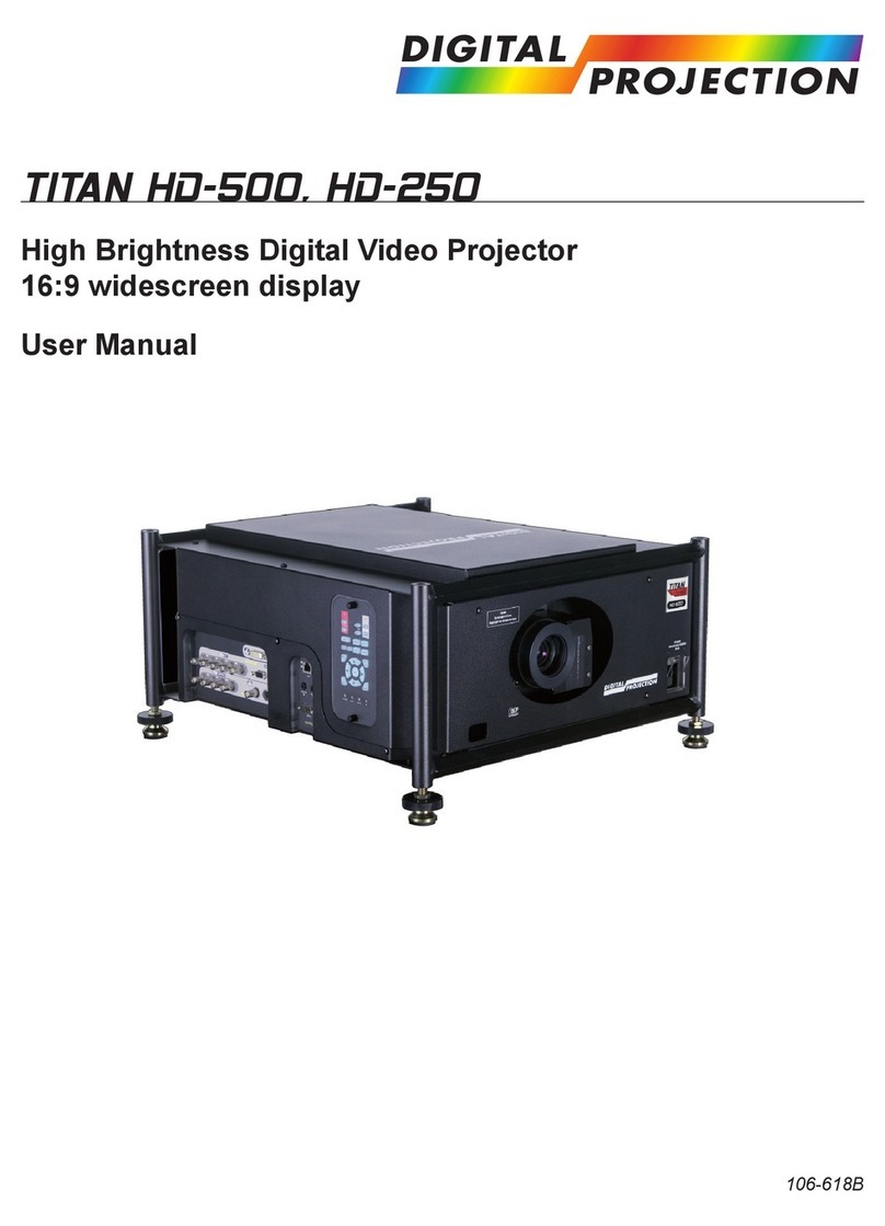 Digital Projection Titan HD-500 User manual