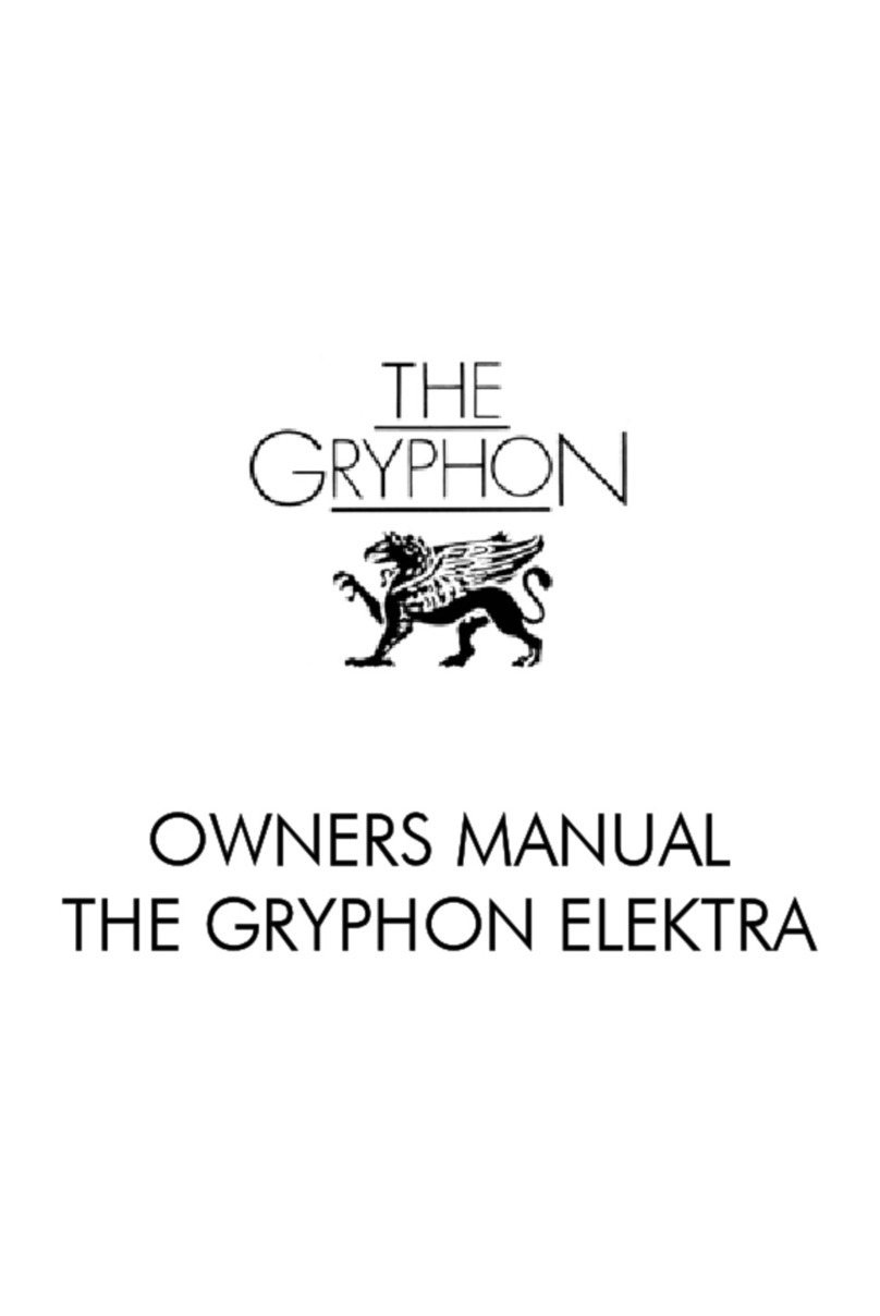 Gryphon Elektra User manual