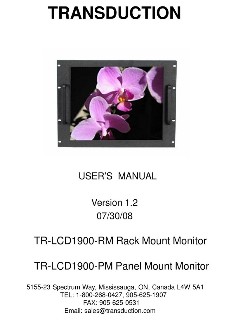 Transduction TR-LCD1900-RM User manual