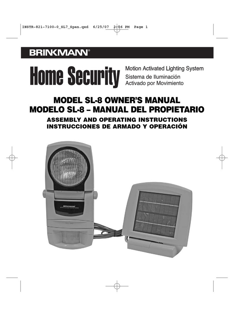 Brinkmann Home Security SL-8 owner's manual