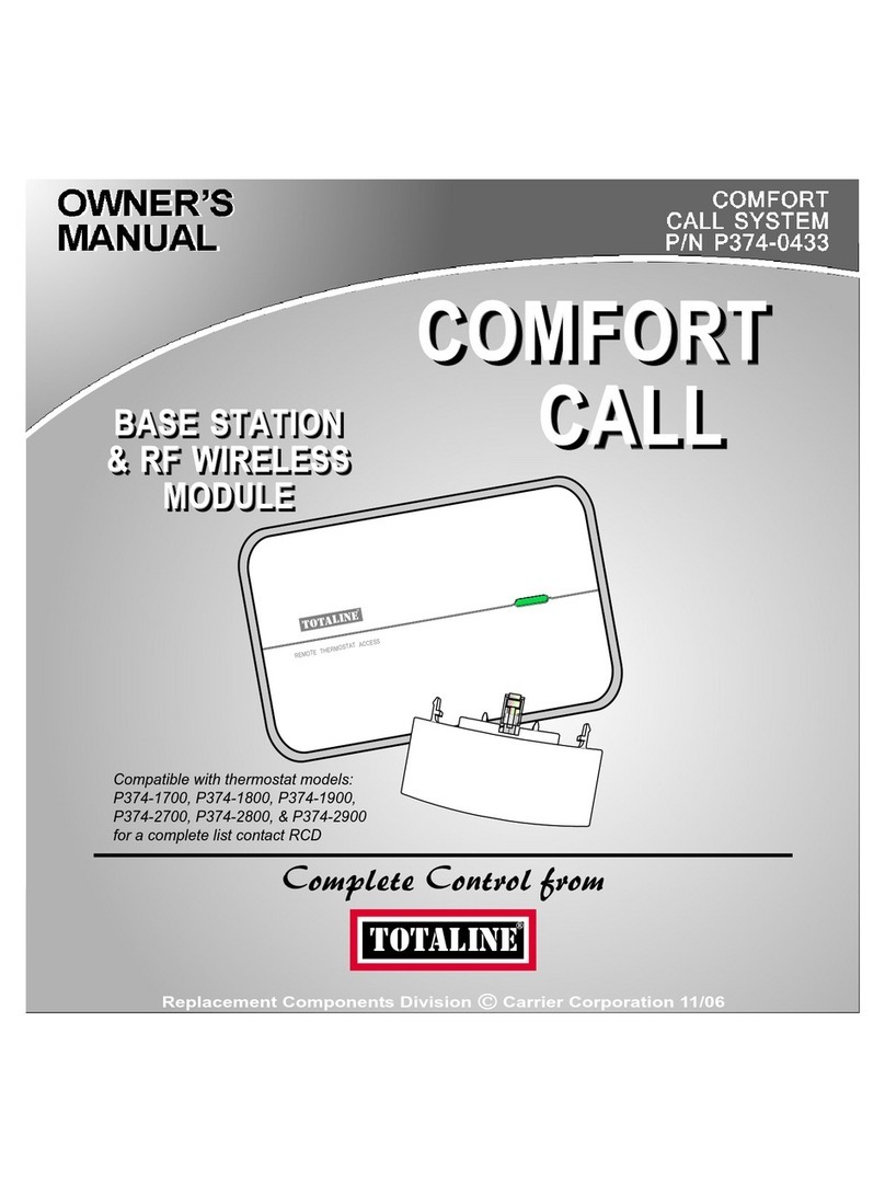 TOTALINE Comfort Call P374-0433 owner's manual