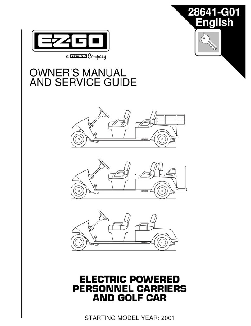 Ezgo EZGO 2001 Owner's manual and service guide