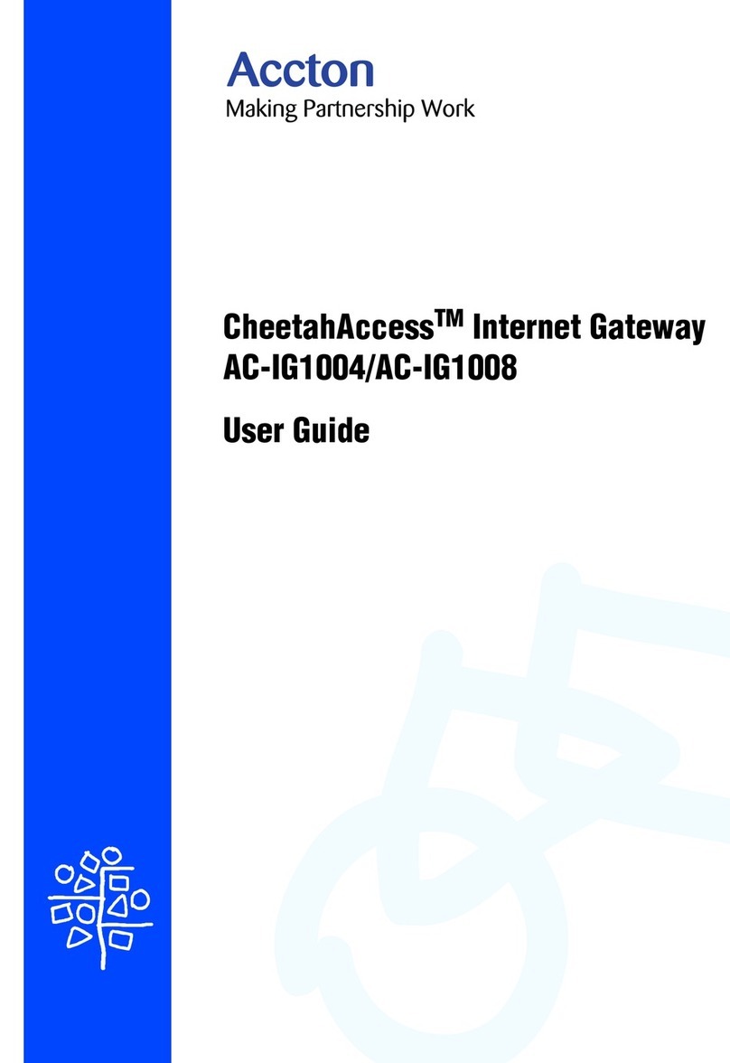 Accton Technology CheetahAccess AC-IG1004 User manual