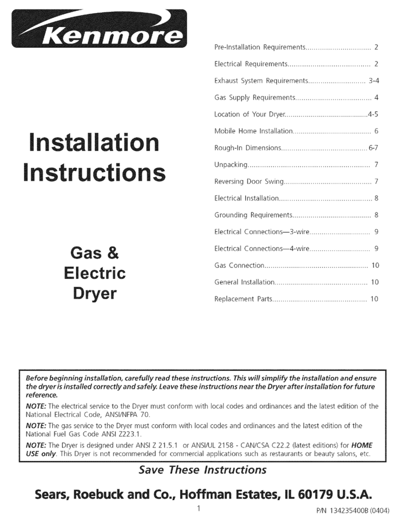 Kenmore 41794072301 User manual